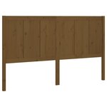 vidaXL Tête de lit Marron miel 145 5x4x100 cm Bois massif de pin