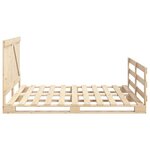 vidaXL Cadre de lit avec tête de lit 200x200 cm Bois de pin massif