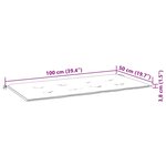 vidaXL Coussin de banc de jardin rouge bordeaux 100x50x4 cm