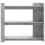 vidaXL Table console gris béton 100x35x90 cm bois d'ingénierie