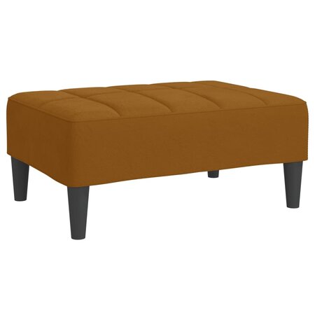 vidaXL Repose-pied Marron 78x56x32 cm Velours