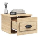 vidaXL Tables de chevet murales 2 Pièces chêne sonoma 41 5x36x28 cm