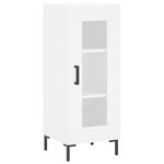 vidaXL Buffet haut Blanc 34 5x34x180 cm Bois d'ingénierie