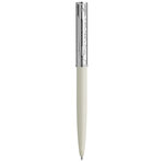 Stylo bille waterman allure deluxe blanc  recharge bleue pointe moyenne  coffret cadeau