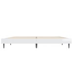 vidaXL Cadre de lit sans matelas blanc brillant 140x190 cm