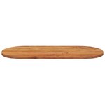 vidaXL Dessus de table 110x50x2 5 cm ovale bois massif d'acacia