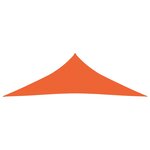 Vidaxl voile d'ombrage 160 g/m² orange 4x5x5 m pehd