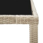 vidaXL Ensemble à manger d'extérieur 7 Pièces coussins Résine tressée