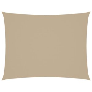 vidaXL Voile de parasol tissu oxford rectangulaire 4x5 m beige