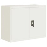 vidaXL Classeur blanc 90x40x110 cm acier