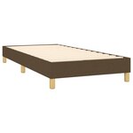 vidaXL Sommier à lattes de lit avec matelas Marron foncé 90x190 cm