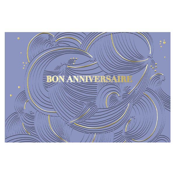 Carte Bon Anniversaire Mosaïque - Bleu - Draeger paris