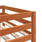 vidaXL Cadre de lit pour enfants brun cire 80x200cm bois de pin massif