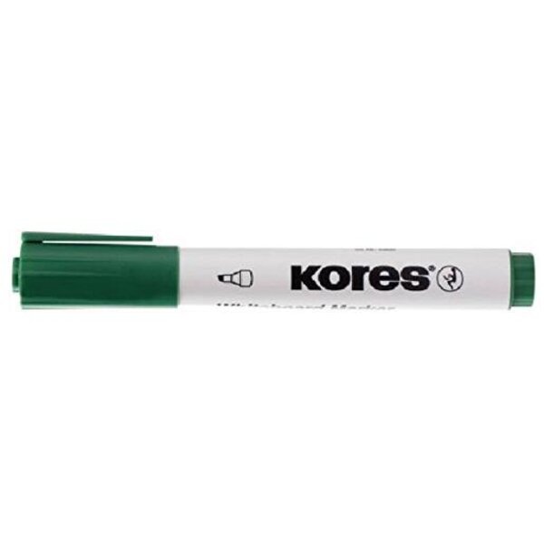 Marqueur tableau blanc et chevalet 'K MARKER' Pte bIseautée Vert KORES