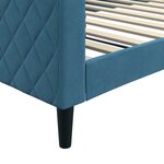 vidaXL Lit de repos bleu 100x200 cm velours