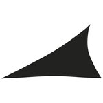 vidaXL Voile de parasol Tissu Oxford triangulaire 4x5x6 4 m Noir