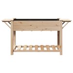 Jardinière vidaXL avec étagères 155x59x76 cm en bois de pin massif