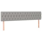 vidaXL Sommier à lattes de lit et matelas gris clair 120x190 cm tissu