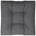 vidaXL Coussin de palette 80x80x12 cm gris tissu