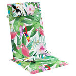 vidaXL Coussins de chaise à dossier haut lot de 6 multicolore