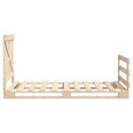 vidaXL Cadre de lit sans matelas avec tête de lit 90x200 cm
