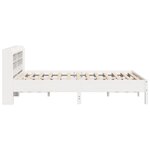 vidaXL Cadre de lit sans matelas blanc 140x200 cm bois de pin massif