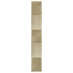 vidaXL Bibliothèque/Séparateur de pièce Chêne sonoma Bois d’ingénierie