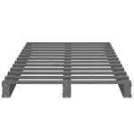 vidaXL Lit de palette gris 100x200 cm bois de pin massif