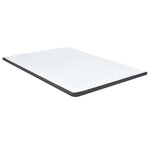 vidaXL Sommier à lattes de lit Gris foncé Tissu 140x200 cm