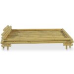 vidaXL Cadre de lit bambou 160x200 cm