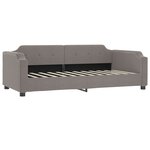 vidaXL Lit de jour avec gigogne et tiroirs taupe 80x200 cm tissu
