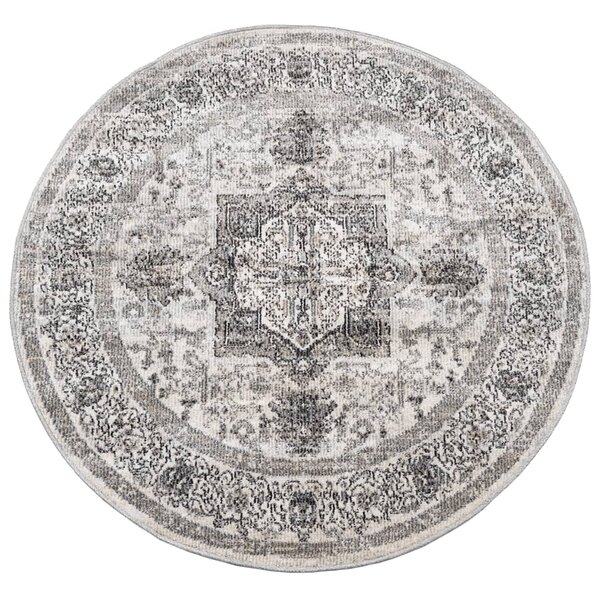 vidaXL Tapis ARBIZU intérieur extérieur design vintage Ø 120 cm