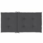 vidaXL Coussins de chaise à dossier bas lot de 4 anthracite mélangé