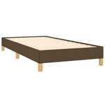 vidaXL Cadre de lit Marron foncé 100x200 cm Tissu
