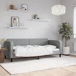 vidaXL Lit de repos gris clair 80x200 cm tissu