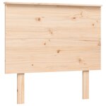 vidaXL Cadre de lit et tête de lit 100x200 cm bois massif