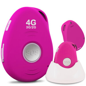 Le basic sympa 4G rose, téléphone portable senior SOS avec GPS. Débloqué
