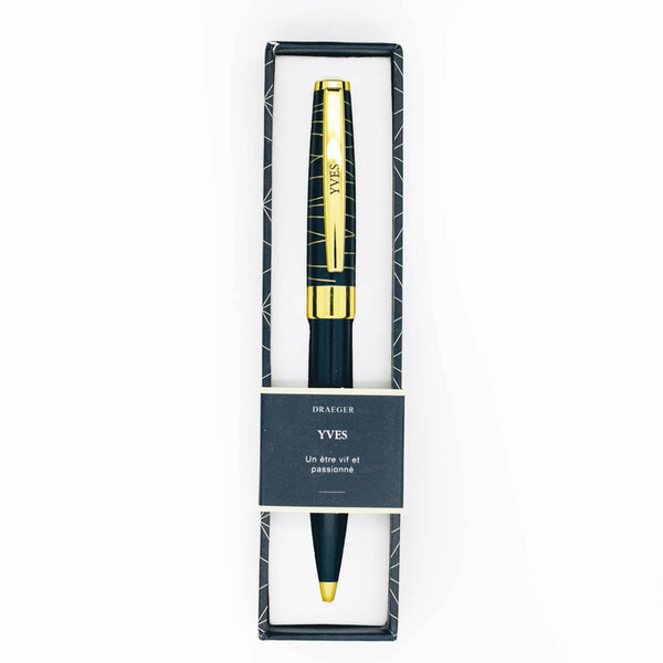 Stylo bille prénom homme Pastel Chic - Yves - Draeger