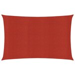 vidaXL Voile d'ombrage 160 g/m² Rouge 2 5x4 5 m PEHD