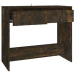 vidaXL Table console chêne fumé 89x41x76 5 cm bois d'ingénierie
