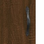 vidaXL Buffet haut Chêne marron 69 5x34x180 cm Bois d'ingénierie