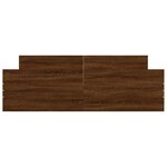 vidaXL Cadre de lit tête de lit et pied de lit chêne marron 160x200 cm