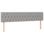vidaXL Sommier à lattes de lit et matelas gris clair 120x190 cm tissu
