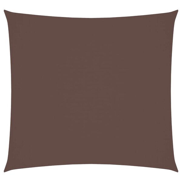 vidaXL Voile de parasol tissu oxford carré 2x2 m marron