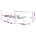 vidaXL Cadre de lit pour enfant 80x160 cm bois de pin massif