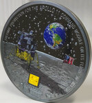 Pièce de monnaie en Argent 20 Dollars g 93.3 (3 oz) Millésime 2019 MOON LANDING