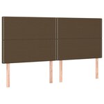 vidaXL Sommier à lattes de lit avec matelas Marron foncé 180x200 cm
