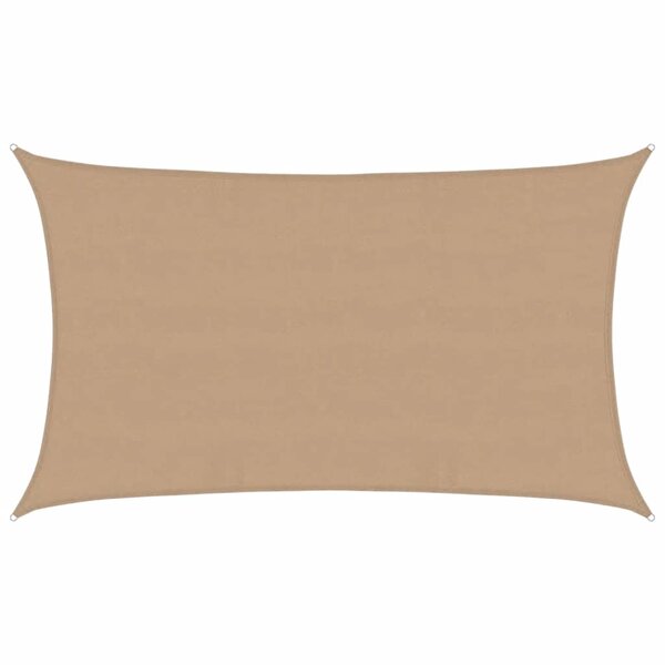 vidaXL Voile d'ombrage 160 g/m² Taupe 5x8 m PEHD