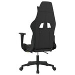 vidaXL Chaise de jeu de massage avec repose-pied Noir et vert clair