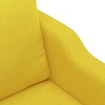 vidaXL Ensemble de canapés 4 Pièces avec coussins Jaune clair Tissu